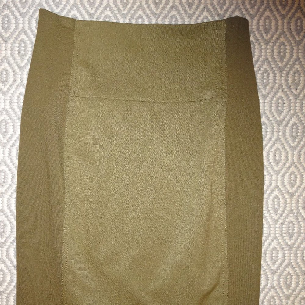 Bebe Olive Pencil Skirt NWT
